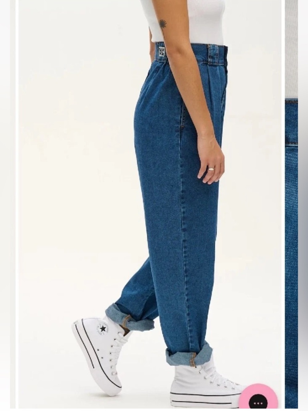 Lucy & Yak Addison organic denim tapered jeans women’s size 34
